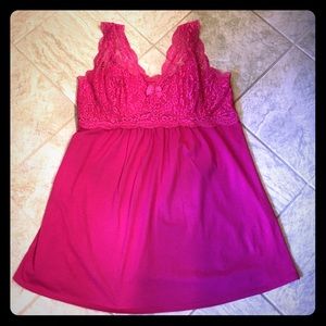 Avenue lace pink chemise, 18 20